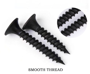 Vis de gypse à tête de clairon en phosphate noir Tornillos <span class=keywords><strong>Crs</strong></span> Vis pour cloison sèche pour métal - Product Image 3
