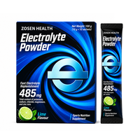 Poudre d'électrolytes OEM 485mg en sachets saveur citron vert pour l'hydratation quotidienne et l'entraînement