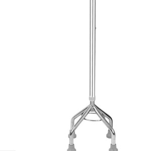 Aluminum Alloy Telescopic Four Legged Walking <b>Stick</b> Height Adjustable Anti Slip Lightweight Cane For Elderly - Product Image 3