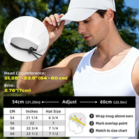Casquette de course respirante à 5 panneaux avec logo personnalisé pour hommes et femmes, perforée au laser, protection UPF 50+, blanche, style camp