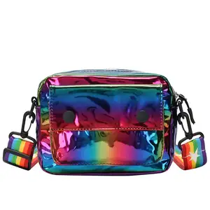 Tas Tangan Wanita Tas Tangan Wanita Bahu Bening Tas Reflektif Holografik 2021 Tas Baru BE0187