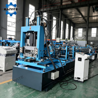 Ligne de production de profilés en acier galvanisé à prix d'usine, machine de fabrication de poutrelles en acier C et Z à réglage automatique