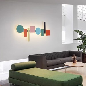 Hfshanks Macaron Color Wall Lamp Led <b>Touch</b> Control 220V Acrylic Lampshade Bedroom Living Room Decorative <b>Lighting</b> - Product Image 4