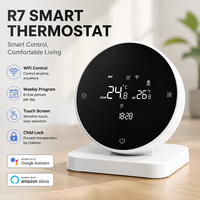 Boîtier de contrôle RF sans fil à 8 boucles pour actuateurs thermiques NC NO, thermostat de chaudière électrique RF pour système de chauffage au sol