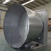 Ventilateur d'extraction conique silencieux à entraînement direct axial avec grille papillon renforcée pour les fermes avicoles
