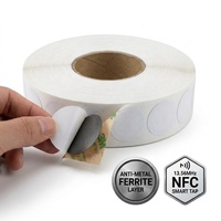 Etiqueta NFC Flexible para Metal, NTAG213, 13.56MHz, Resistente al Agua, para Identificación de Activos Metálicos