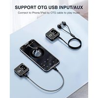 Système de monitoring intra-auriculaire sans fil LEKATO MS-20 2.4G IEM avec appairage automatique, prise en charge OTG, 1 émetteur, système d'équipement à une étape avec chargement