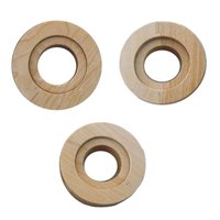 Usine en gros taille personnalisée tuyau de radiateur en bois rosette couverture grain de bois décoratif collier en plastique accessoires de meubles