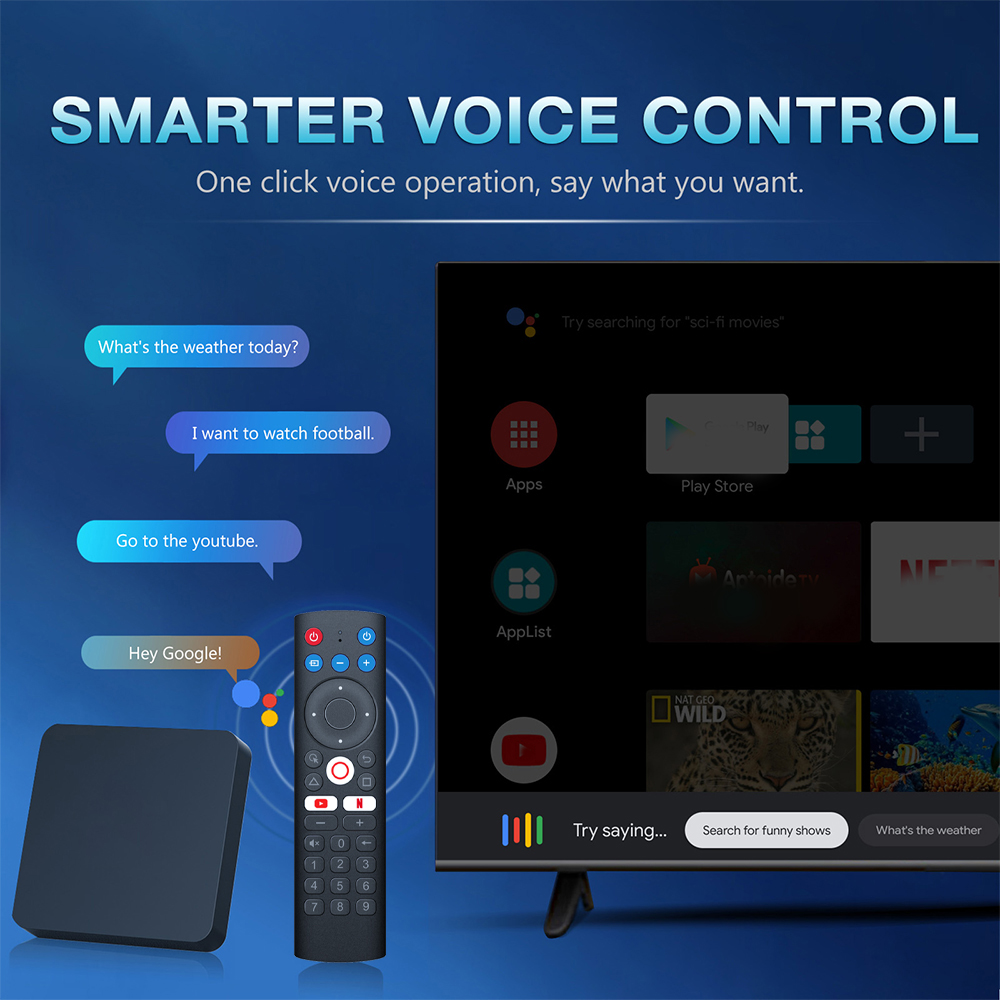 Puersit Android 10.0 TV Box, Allwinner H313 Quad-Core 64bit Quad Core Arm Cortex A53 CPU,2GB RAM 16GB ROM G31 OPenGL 3.2 Unterstützt 2,4/5,8GHz WiFi mit 4K UHD und 100M LAN Ethernet Android