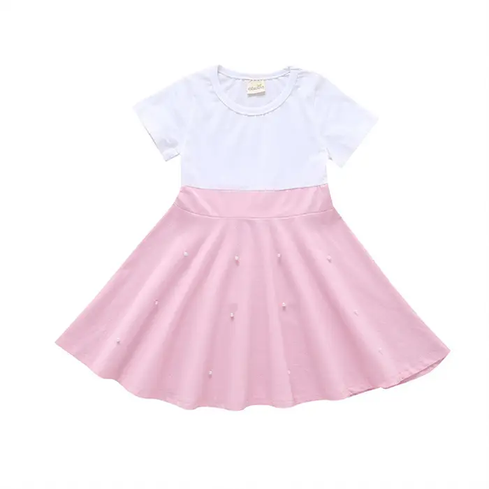 Nuevo Producto distribuidor quería verano Casual coreano de los niños de algodón vestidos para niñas