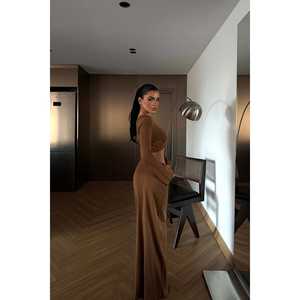 ชุดเซ็ตเสื้อและกางเกงขาสั้นเทอร์รี่ถักลายเรียบ 2 ชิ้น ขนาด XL สำหรับใส่ลำลองในฤดูใบไม้ร่วง - Product Image 1