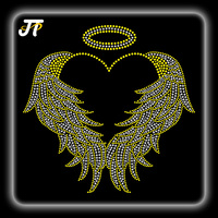 Transferts de strass Hot Fix Cheer pour une application thermocollante sur les uniformes d'équipe Lettres en cristal bling et conception de motifs