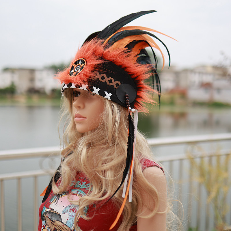 Punk nero arancione