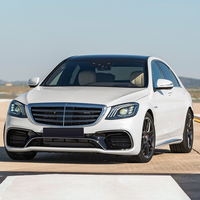 S-Class AMG Versión W222 Late Model Bodykit 14-20 Parachoques delantero y trasero Fibra de vidrio Nueva condición para actualización