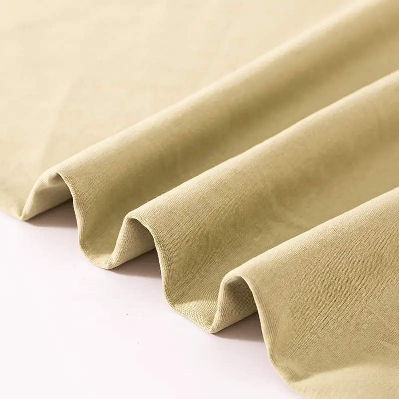 Fournisseur de tissu personnalisé 160gsm jersey simple 100% coton tissu tricoté coton t-shirt tissu