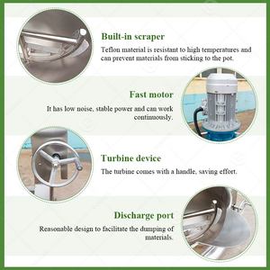 Bouilloire électrique en acier inoxydable 20L avec moteur et roulement pour la transformation des aliments Équipement de cuisson efficace - Product Image 5