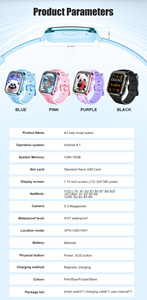 Modelo D58 Reloj inteligente para niños con redes sociales WiFi Videollamada en línea <span class=keywords><strong>Chat</strong></span> de voz Control de aplicación para padres Seguimiento GPS - Product Image 3