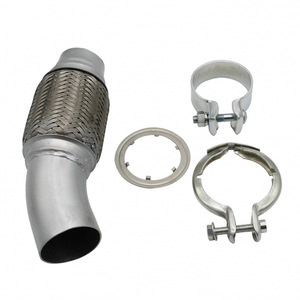 Kit de soufflets d'échappement 18307812281 pour BMW Série 135, tuyau flexible en alliage d'aluminium avec colliers de serrage - Product Image 1