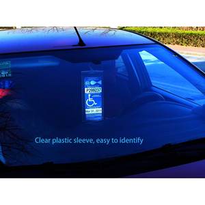 Porta Permiso de Estacionamiento para <span class=keywords><strong>Discapacitados</strong></span> Transparente con Logotipo Personalizado para Exhibición de <span class=keywords><strong>Tarjetas</strong></span> de Presentación - Product Image 6