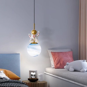 Lampadario Minimalista Nordico per Camera dei Bambini, Lusso Leggero, per Camere di Ragazzi e Ragazze, Personalità, Piccola Luna - Product Image 4