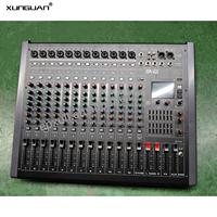 BTD-10 BTD-14 BTD-18 8/12/16 Ch Audio Power Sound Dual 7-band EQ Power Mixer dengan 2 Ch Stereo, 99 Efek DSP, BT, Perekaman USB