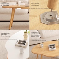 Table basse nordique, salon de petite taille, canapé de ménage, table à thé, petite table moderne simple