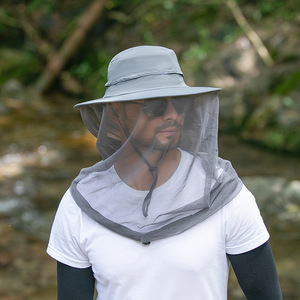 SA-063 été extérieur large bord <span class=keywords><strong>pare</strong></span>-<span class=keywords><strong>soleil</strong></span> chapeau apiculture moustiquaire chapeau outils respirant maille étanche pêcheur chapeaux - Product Image 3