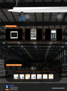 Hishine K9 200 wát <span class=keywords><strong>LED</strong></span> tuyến tính cao <span class=keywords><strong>bay</strong></span> ánh sáng Nhôm Nhà ở chiếu sáng cho không gian rộng lớn cho văn phòng hội thảo siêu thị - Product Image 2