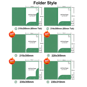 Wholesale Custom logo and Size <strong>A4</strong> 300gsm Art Paper Business <strong>Document</strong> Presentation File <strong>Folders</strong> - Product Image 2