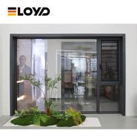 Ventanas Modernas a Prueba de Huracanes, Diseño Personalizado de Doble Vidrio Templado, Marco de Aluminio, Ventanas Abatibles para el Hogar