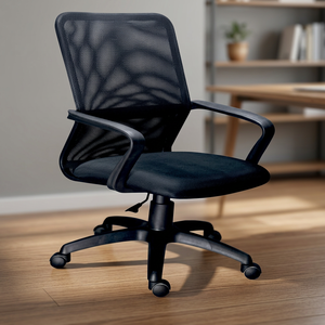 Labycare SKSSOF182 Ergonomic Hospital Revolving Office Chair Adjustable Height 360-Degree Swivel Padded Seat Armrests Durable - Product Image 4