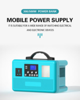 Estación de Energía Portátil de 500W, Batería de Litio de 384Wh, Generador Solar 220V/110V, Respaldo de Emergencia para Camping