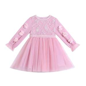 Robe de mariée élégante de style occidental pour filles, robe de cérémonie perlée pour enfants de 10 ans, vente en gros - Product Image 1