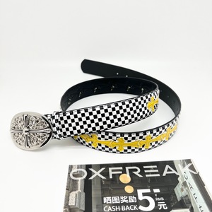 מעצב חדש Y2k מתכת פאנק רוק בסגנון pu חגורות עם צולבים היפ הופ פאנק רוק עור מערבי בוקרים - Product Image 5