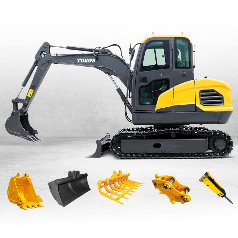 mini excavator used for farm