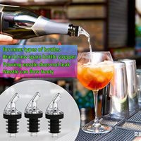 Vente en gros de becs verseurs en plastique de qualité supérieure, réutilisables, accessoires de bar pour le versement de spiritueux et d'huile en bouteille
