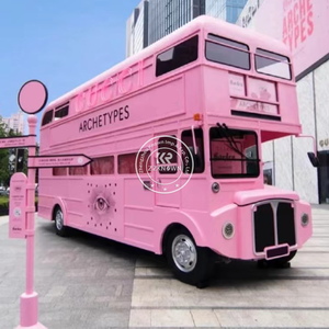 Carrito de Café 2025 de Dos Pisos, Camión de Comida Móvil Eléctrico con Máquina de Helados, Cafetería - Product Image 5