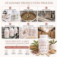 Capsules OEM de haute qualité pour l'amélioration naturelle des fesses et l'agrandissement des hanches, soutien énergétique et immunitaire, ingrédients naturels, 60/90/120 gélules