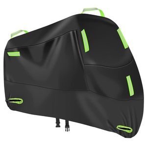 Housse de moto personnalisée avec logo, imperméable, en polyester Oxford, protection UV, anti-poussière, disponible en noir/argenté, tailles XL XXL - Product Image 1