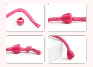 Bán buôn có thể điều chỉnh hình bầu dục nhựa <span class=keywords><strong>Stopper</strong></span> đầy màu sắc dây kết thúc cho hoodie dây rút - Product Image 4