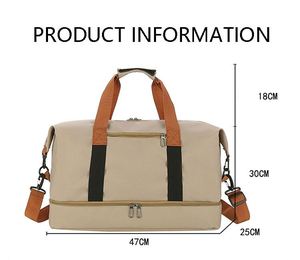 Sac de voyage grande capacité à séparation sec/humide, sac de sport portable, sacs de voyage avec compartiment à chaussures – Vente directe usine - Product Image 2