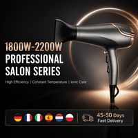 Sèche-cheveux professionnel à prix compétitif, température constante, séchage rapide, céramique PTC, 3 réglages de chaleur, avec lumière LED