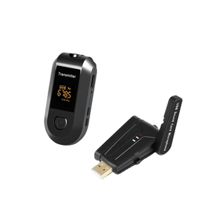 QU22 Profesional Inalámbrico Mini Lavalier Solapa Micrófono Metal Plástico Cancelación de ruido Largo alcance USB portátil para iPhone - Product Image 1