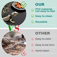 USA Offre Spéciale Terrarium Liner Literie Substrat Sol Non Adhésif Tapis Literie pour Gecko Lézard Tortue Reptile Mat