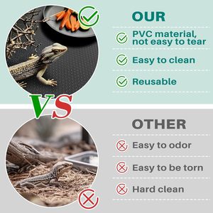 Diskon besar AS tempat tidur garis terarium lantai substrat tempat tidur karpet non-perekat untuk matras reptil kura-kura kadal Gecko - Product Image 2