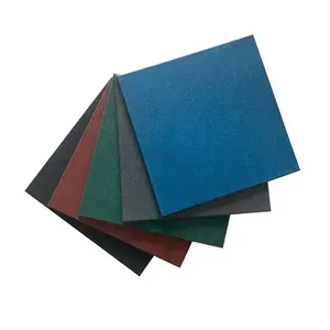 High Quality Colorful Waterproof Kindergarten Floor Sheet Tiles 50*50cm EPDM Outdoor Rubber Flooring Mat For Playground