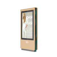 Lecteur vidéo publicitaire double face avec écran tactile LCD intérieur
