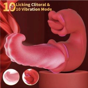 Вибратор <span class=keywords><strong>3</strong></span>-в-1 с функцией толчков, имитацией лизания и сосания, для стимуляции клитора, сосков и точки G, секс-игрушка для взрослых - Product Image 2