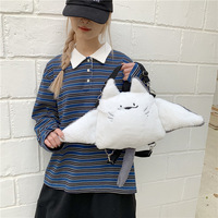 Nouveau sac à dos à bandoulière incurvée en forme de raie Manta, jouet en peluche tendance et créatif, collection Printemps 2025