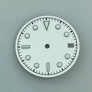 OEM 사용자 정의 기계 시계 멸균 다이얼 28.6mm 블랙 블루 화이트 시계 다이얼 seiko nh35 운동 부품 수리 다이얼